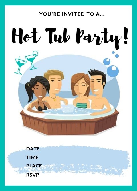 Hot Tub Party Invite